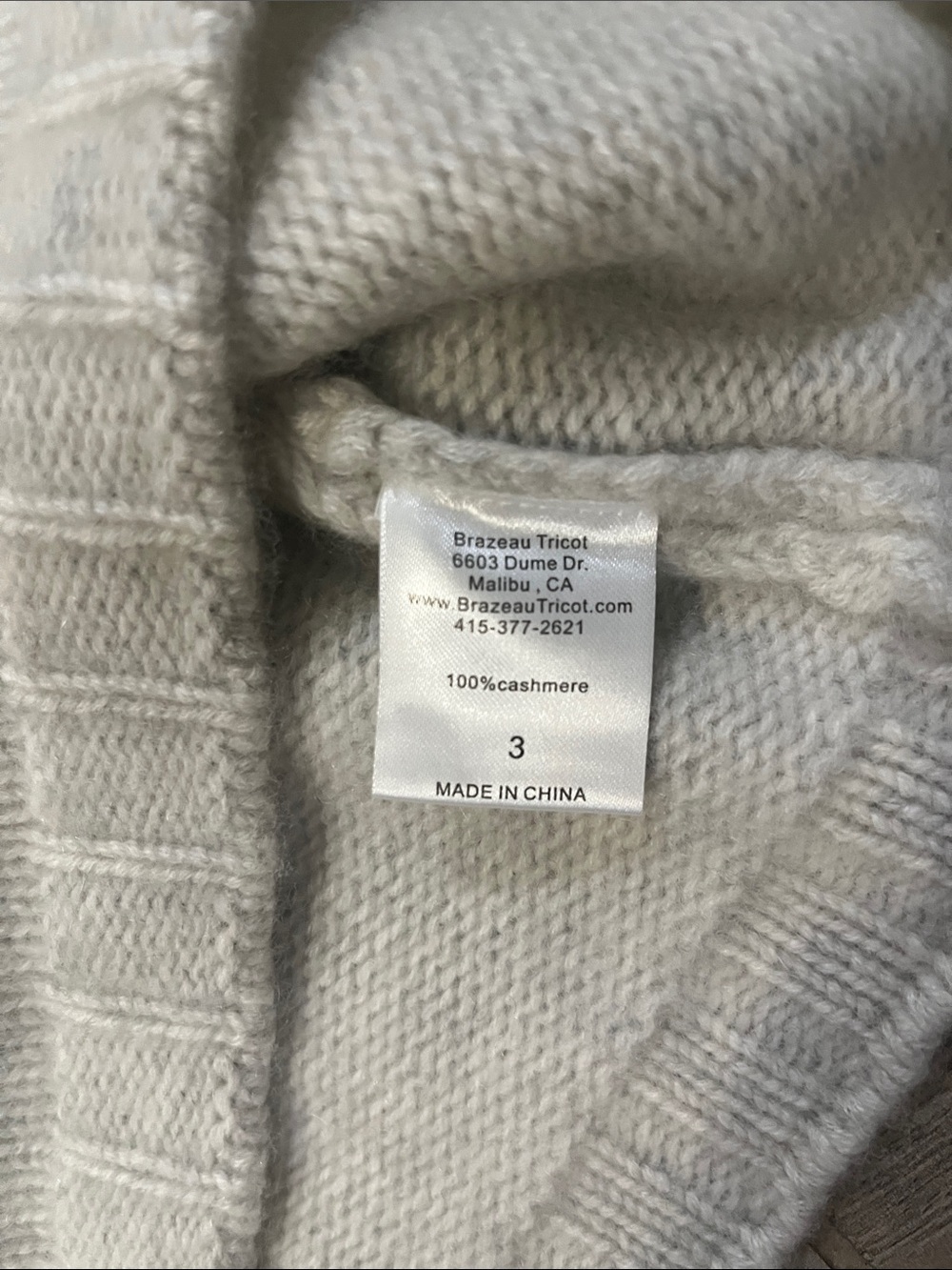 Brazeau Tricot Cashmere top - Picture 5 of 10